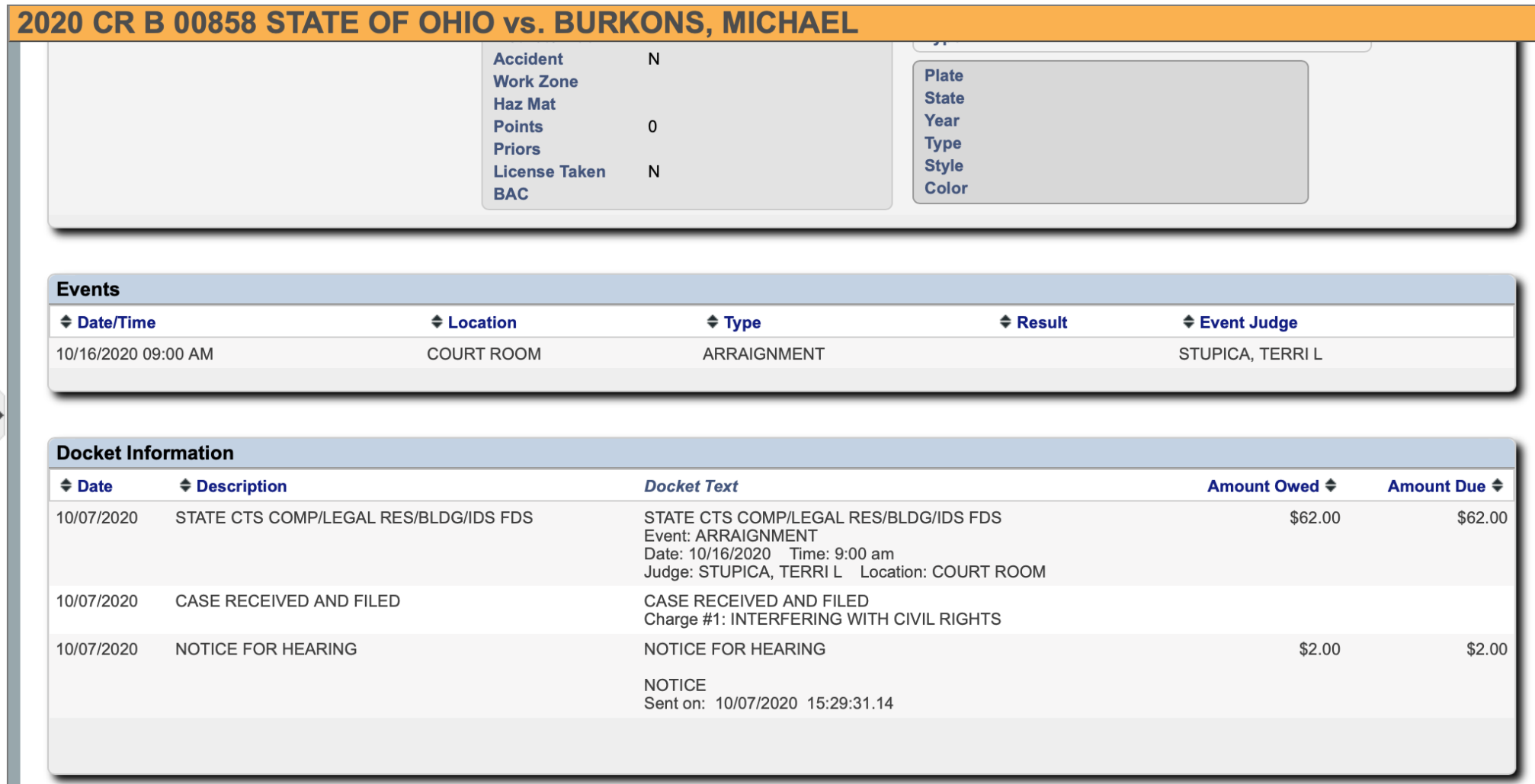Burkons arraignment Chardon